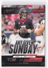 2024 Panini Prestige C.J. Stroud #AGS-CSD Any Given Sunday Gold /75