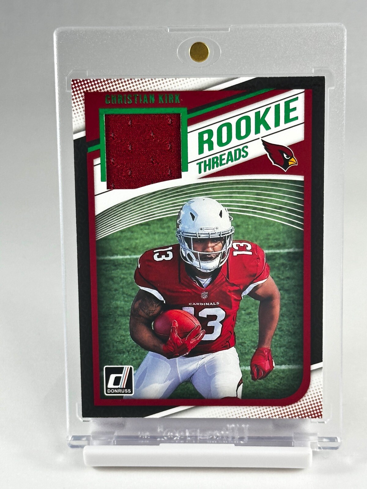 2018 PANINI DONRUSS ROOKIE THREADS CHRISTIAN KIRK JERSEY PATCH RC JAGUARS #13