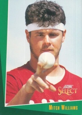 #079 PHILADELPHIA PHILLIES # MITCH WILLIAMS BASEBALL CARD SCORE SELECT MLB 1992 - Photo 1/2