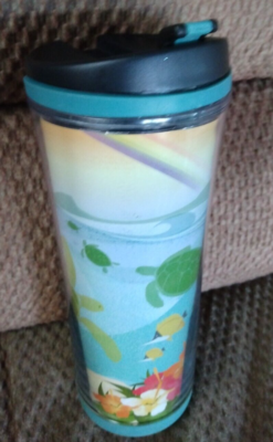 Starbucks 2012 Aloha Hawaii Travel Tumbler Cup Commuter Mug Sea Turtle  Hibiscus | eBay