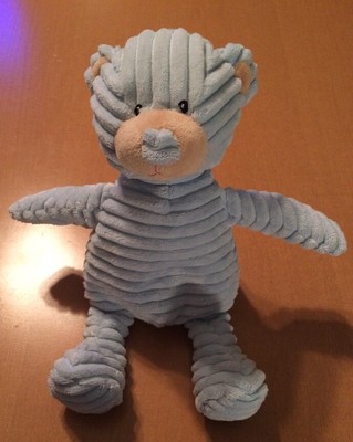 Unipak Light Blue Striped Bear Plush Rattle | eBay