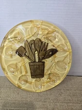 VINTAGE MCM Lucite Deviled Egg Plate Tray  8.5”