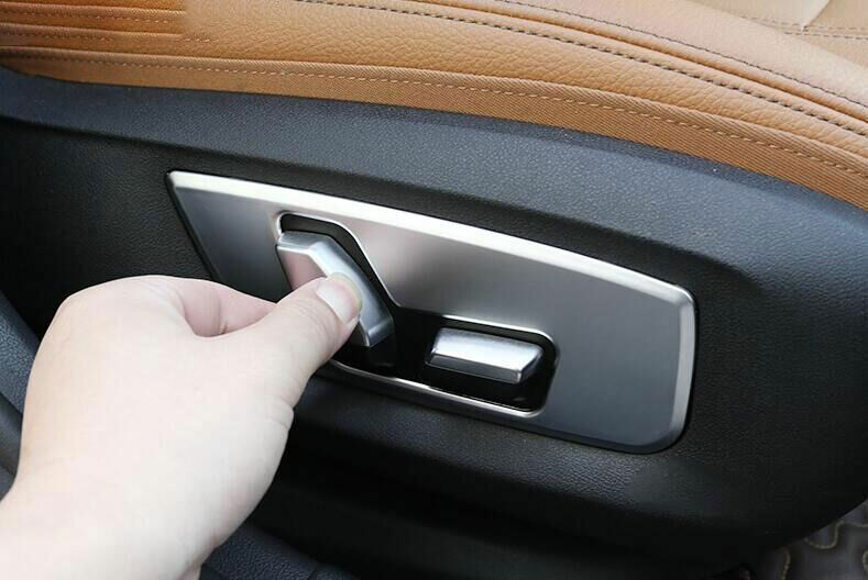 Cover Trim For BMW 5 Series G30 Matte Silver 1822 Car Seat Adjust