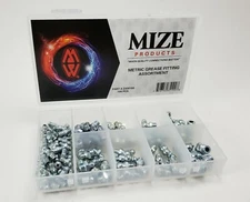 Mize 100 Pc Metric Grease Fitting Zerk Assortment, ZAM100 High Quality