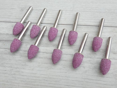Lot De 10 Pierres Abrasives Montées Pour Accessoires De