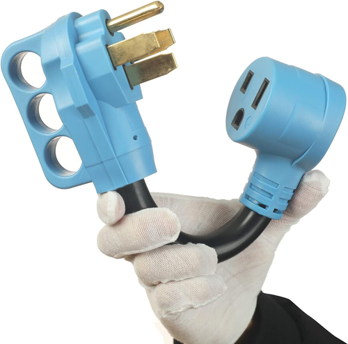 50 Amp RV to Welder Adapter Cord, NEMA 14-50P to 6-50R, 12 Inch, 12,500W - Picture 12 of 15
