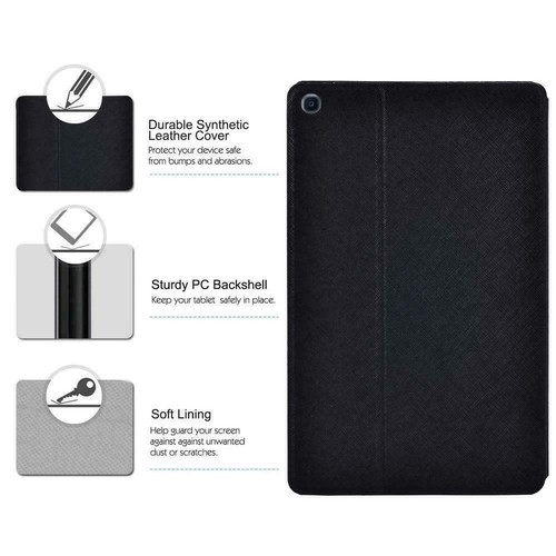 PU Leather Stand Cover Case For Samsung Galaxy Tab A A6 A7 A8 A9 S5 S6 S7 S8 S9 - Picture 2 of 7