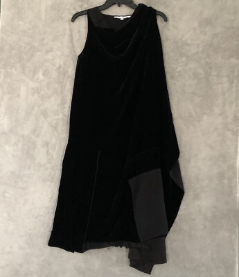 Diane Von Furstenberg Womens Midi Dress Size 2 Black Layered Sleeveless