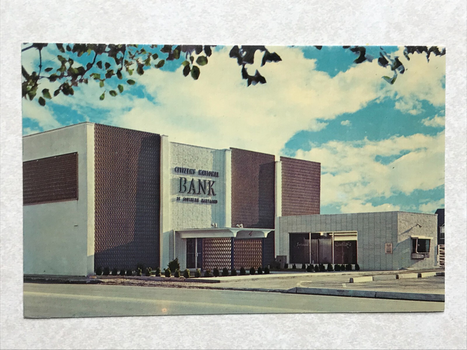 L2224 Postcard Citizens National Bank Waldorf MD Maryland eBay