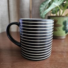 Black Denby Intro Stripes Coffee Tea Mug 