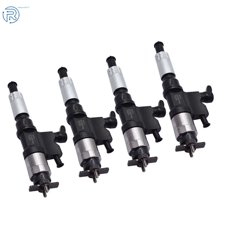 Fuel Injector 4pcs For 2001/2002/2003/2004/2005-2007 Isuzu NPR NPR-HD 4HK1 5.2L Foto 3 de 4