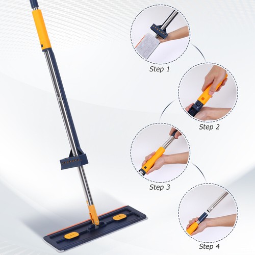 Profi Bodenwischer-Set Wischmop mit Teleskopstiel + 6pcs Ultra-Microfaserbezug - Bild 10 von 14