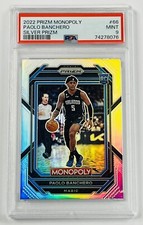 Paolo Banchero 2022-23 Panini Prizm Monopoly Silver Prizm RC PSA 9