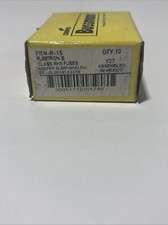 Lot of 4- Bussmann FRN-R-15 Dual Element Fuestron Time Delay Fuse 15 Amp