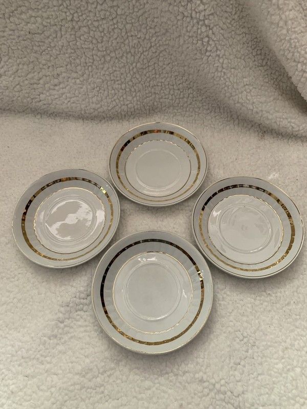 Johnson Bros Vintage MC GlamEng Royal Ironstone China 4 Nut Dishes/Dessert Bowls