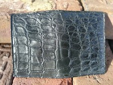 Wild Alligator ID Credit Business Card Case Wallet croc gator swamp leather OC25
