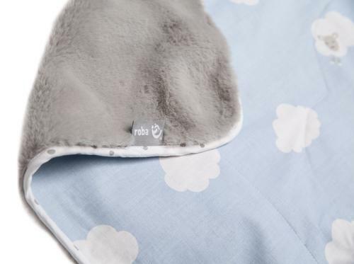 roba Babydecke 'Kleine Wolke blau', 2-seitig - 100% Baumwolle - Bild 2 von 5