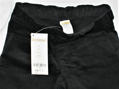 Gymboree Girl’s Corduroy Pants Black Straight Fit Size 5 BRAND NEW - Picture 2 of 3