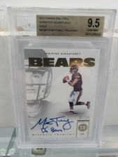 2017 Encased Mitchell Trubisky Scripted Signatures Gold BGS 9.5 10 Auto 