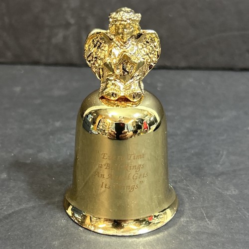 24K Gold Plated Bell Christmas Memory Bell 5-18-2002 - Picture 2 of 8