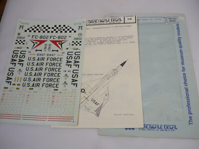 F102 Delta Dolch (3) 16 FIS 64, FIS 57 - Microscale Decal