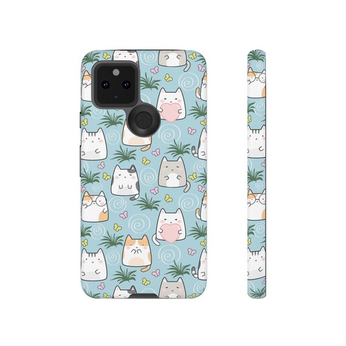 Cute Cat Phone Case, Kawaii Cat Lovers Mobile Cover - 第 186/277 張圖片