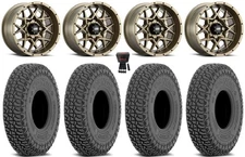 ITP Hurricane 15" Wheels Bronze 32" Tango Tires Can-Am Defender