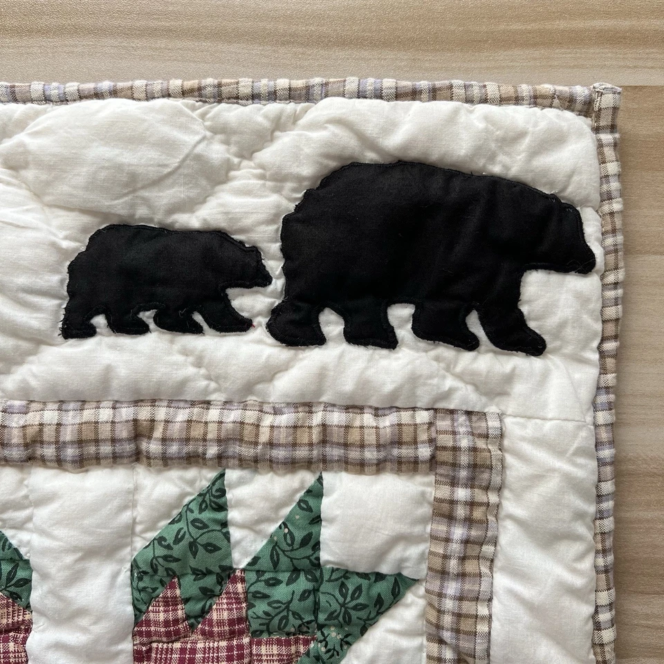 PATCH MAGIC Oso Acolchado ESTÁNDAR Almohada Falsa De Colección Cottagecore Granja DEFECTUOSO Foto 2 de 4