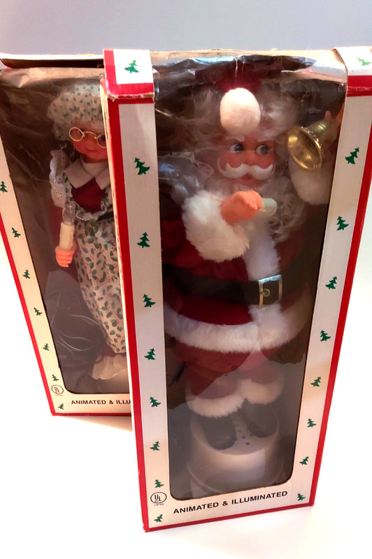 Santa’s Favorite Folk, Animated Figurines (lights work, motion does not)