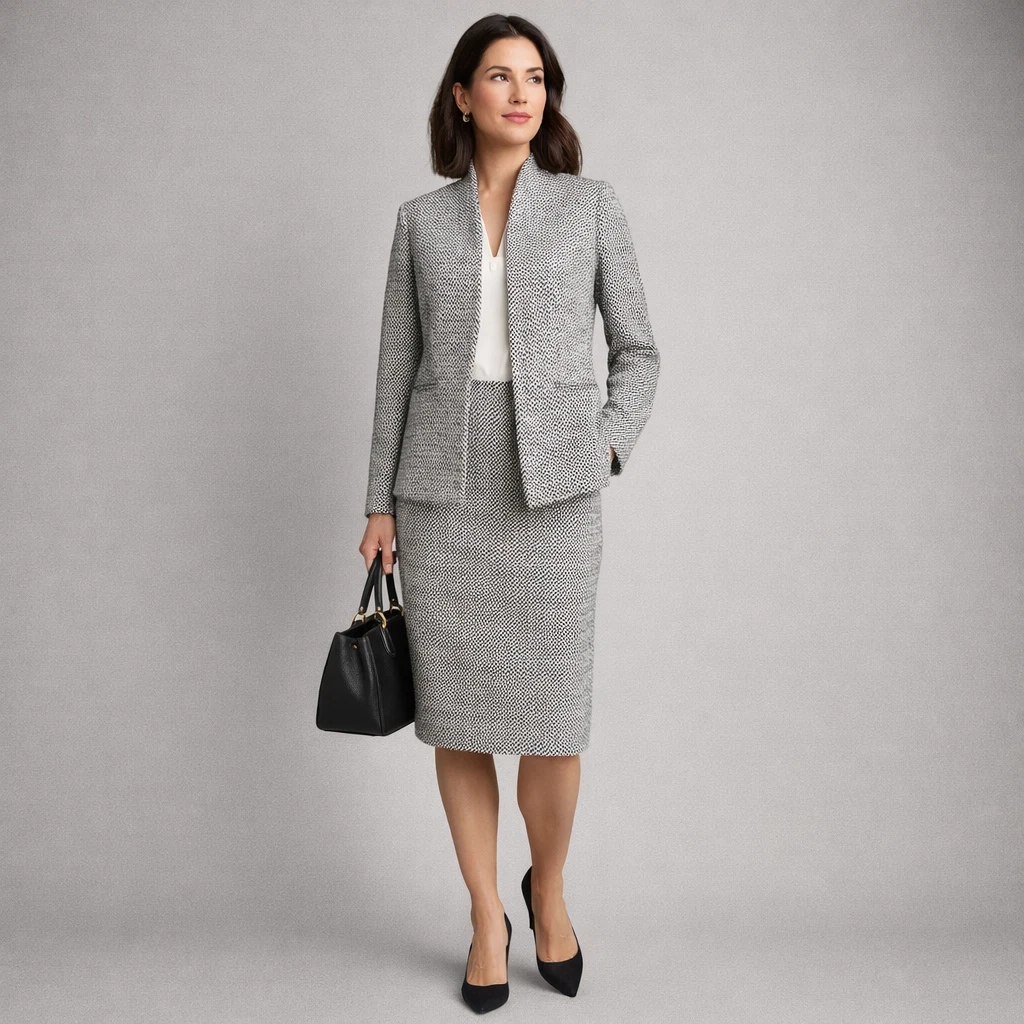 Jupe Tailleur En Coton Gris J.Crew - Taille 0 - Style Crayon/droit - Occasion Très Bon état