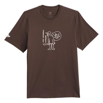 Adidas Originals Shmoofoil Out of the Park Tee dunkelbraun Skateboarding T-Shirt