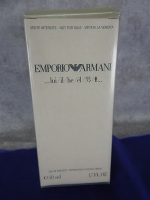 Emporio Armani He  50ml Tstr Original Scent Sealed Brand New 