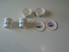 Vintage Diet Pepsi Mini Plastic Saucers, Mugs, & Cups made in usa 54220