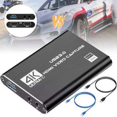 4K HDMI to USB 3.0 Capture Card Game Live Streaming Loop Video Recording Box DE