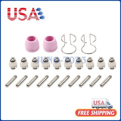 24x Plasma Cutter Torch Consumables Tip Kit for SG-55 AG-60 WSD-60 CUT50 60Amp