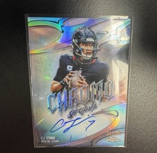 2025 Topps Chrome CJ Stroud Auto /50 Chromographs 1st Licensed Auto Ever! SSP