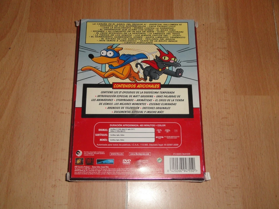 LOS SIMPSON 12ª DUODECIMA TEMPORADA EDICION COLECCIONISTA EN DVD BUEN ESTADO - Imagen 2 de 4