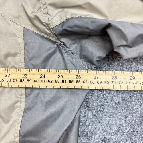 Giacca Columbia uomo XL grigio marrone impacchettabile full zip cappuccio giacca a vento outdoor - Foto 15 di 16