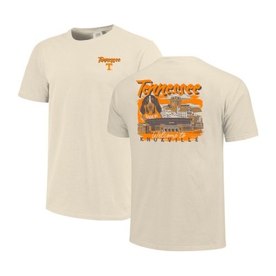 Men's Image One  Natural Tennessee Volunteers Comfort Colors Hand-Drawn Campus