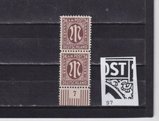 AM-POST NR.27B MIT PLATTENFEHLER AUF FELD 97 BOGENTYP 1 POSTFRISCH.