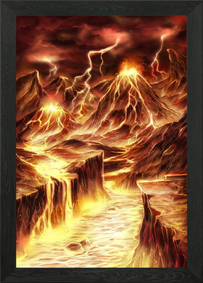 Die 9 Reiche Muspelheim Gerahmtes Wandbild Poster Leinwanddruck Bild