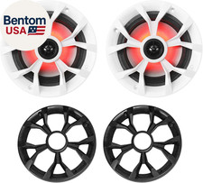 RKL65MBW 2 6.5" 700W Marine Speakers, 4 Ohm, LED Lights, CEA Compliant, Coaxia