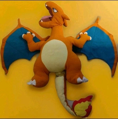VINTAGE 2000 Pokemon Charizard Cuddle Pillow 24" Jumbo Plush Simba Toys VTG RARE
