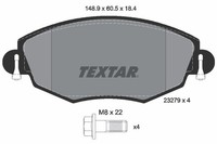 Bremsbelagsatz FÜR Ford Mondeo III Turnier (Bwy) - Textar 2327904