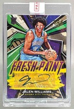 Jalen Williams 2022 Panini Court Kings #FP-JWO Fresh Paint Rookie RC Auto /199