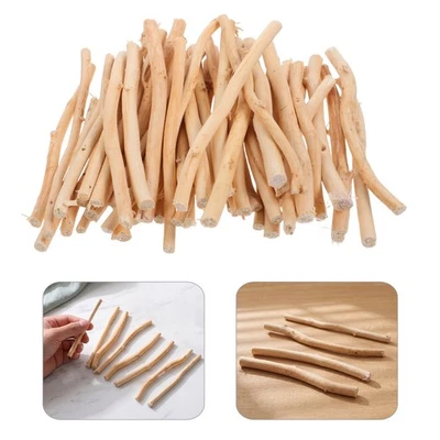 100Pcs Dried Wood Branches for Vase Filler DIY Rustic Decor Beige - Imagen 1 de 4