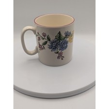 Spode Romany Mug Cream Pink Trim 3.5" Chrysanthemum Daisy Made in England READ