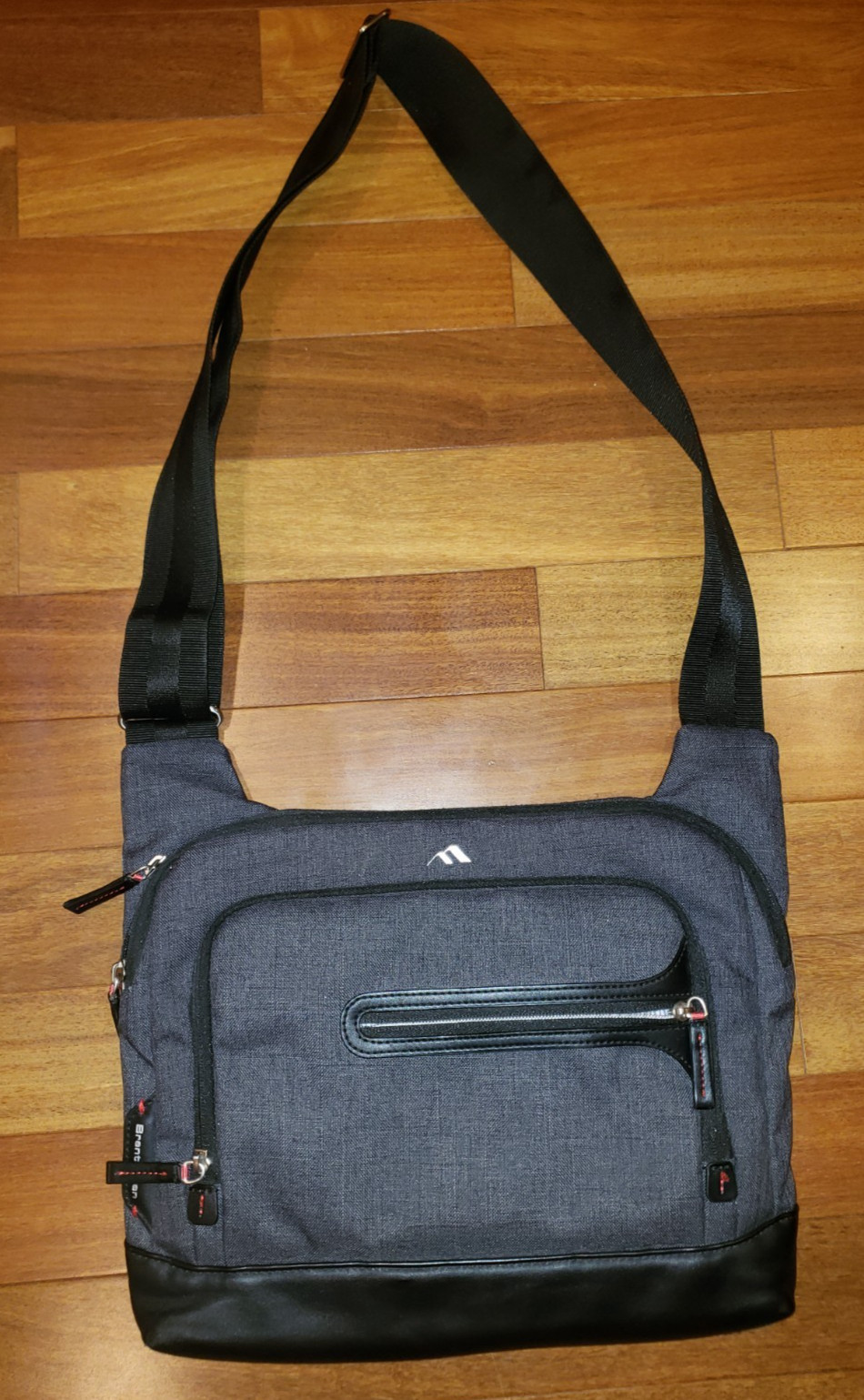 Brenthaven Collins Courier 13" Laptop Bag Graphite Crossbody