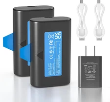 2-Pack 7000mAh Battery For SimpliSafe Outdoor Cameras SSCAM-BAT11 SCM301 CMOB1