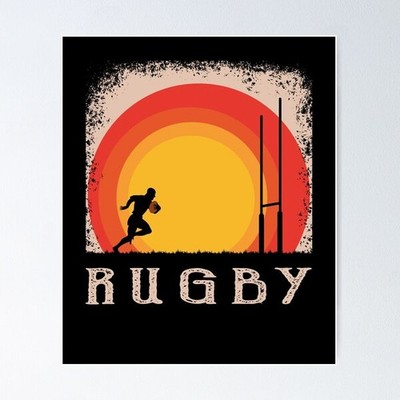 NEW! Best Design Rugby Vintage Style Poster